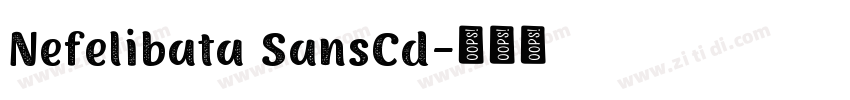 Nefelibata SansCd字体转换
